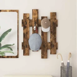 vidaXL Estanterías-Perchero de pared 60 x 3 x 82 cm