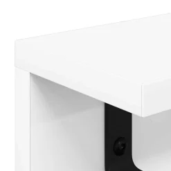 vidaXL Perchero de pared 40 x 10,5 x 10,5 cm Madera de ingeniería White Discount