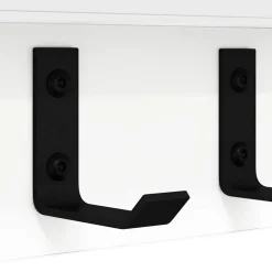vidaXL Perchero de pared 40 x 10,5 x 10,5 cm Madera de ingeniería White Discount