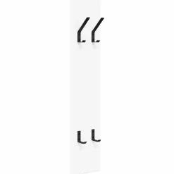 vidaXL Perchero de pared 20 x 1,5 x 100 cm Madera de ingeniería White Discount