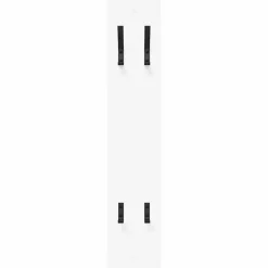 vidaXL Perchero de pared 20 x 1,5 x 100 cm Madera de ingeniería White Discount