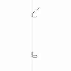 vidaXL Perchero de pared 20 x 1,5 x 100 cm Madera de ingeniería White Discount