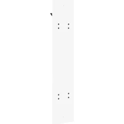 vidaXL Perchero de pared 20 x 1,5 x 100 cm Madera de ingeniería White Discount