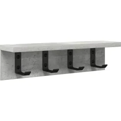 vidaXL Perchero de pared Gris Concreto 40 x 10,5 x 10,5 cm Gris hormig&oacute;n Online