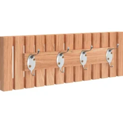 vidaXL Perchero de pared madera maciza de nogal 42x8,5x14 cm Hot