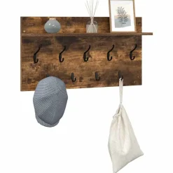 vidaXL Estanterías-Perchero de pared con estante 80 x 40 x 12 cm