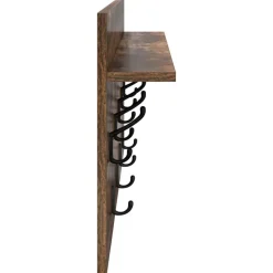 vidaXL Estanterías-Perchero de pared con estante 80 x 40 x 12 cm