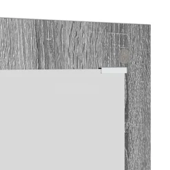 vidaXL Estanterías-Perchero de pared con espejo 96 x 1,5 x 90 cm