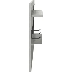 vidaXL Estanterías-Perchero de pared con estante Gris Concreto 90 x 10 x 50 cm