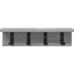 vidaXL Perchero de pared 40 x 10,5 x 10,5 cm Gris sonoma New