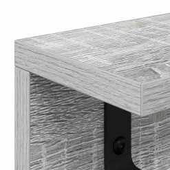 vidaXL Perchero de pared 40 x 10,5 x 10,5 cm Gris sonoma New