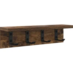 vidaXL Estanterías-Perchero de pared 40 x 10,5 x 10,5 cm