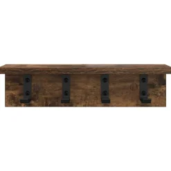 vidaXL Estanterías-Perchero de pared 40 x 10,5 x 10,5 cm