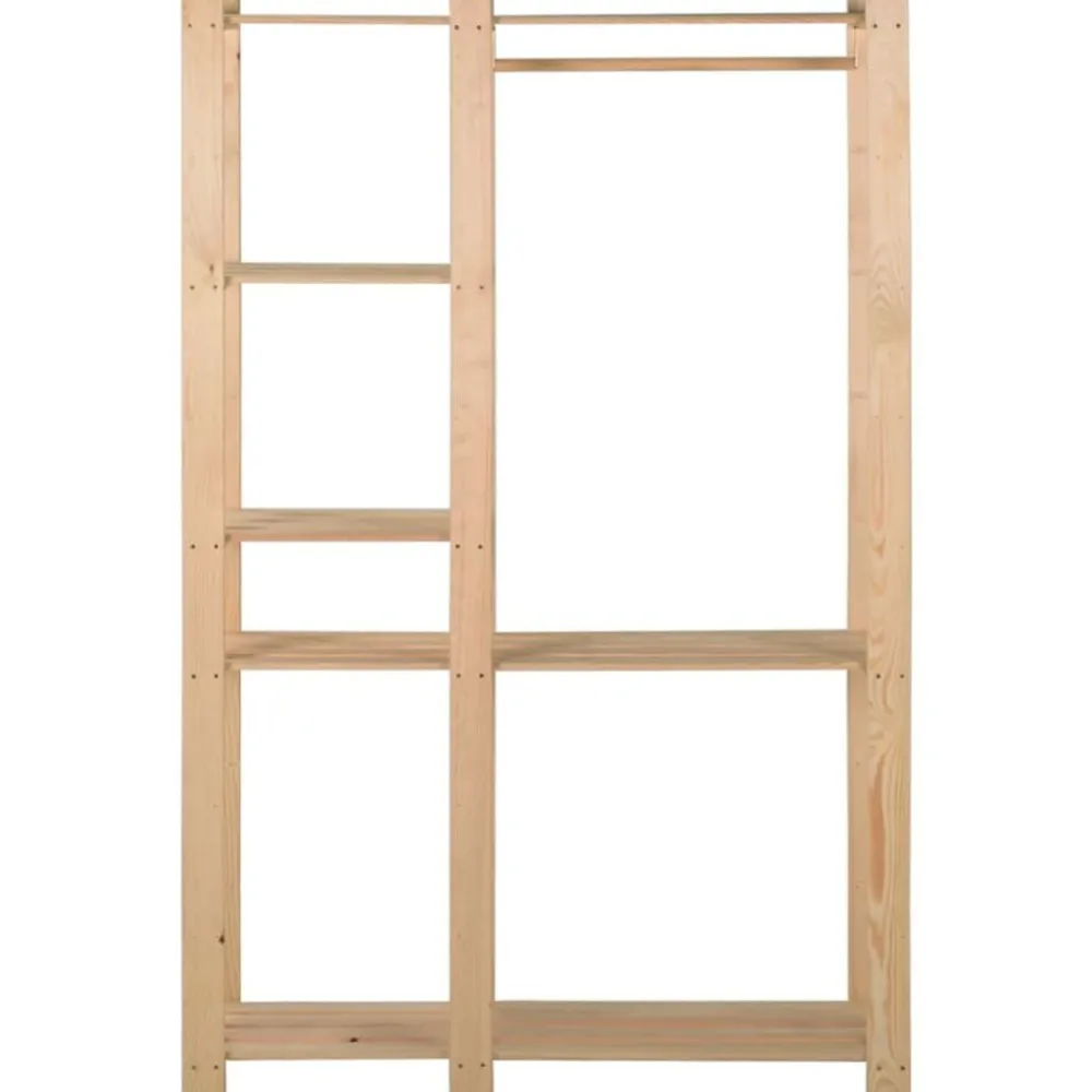 vidaXL Productos Del Hogar-Perchero de ropa de madera maciza de pino 110x38x170 cm