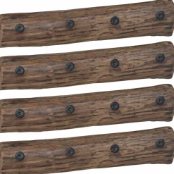 vidaXL Productos Del Hogar-Perchero Marrón 50 x 8 x 12 cm Madera sólida recuperada