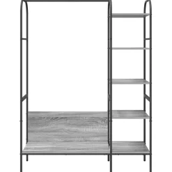 vidaXL Perchero para ropa Gris 120 x 44 x 160 cm Madera de ingeniería Gris sonoma New