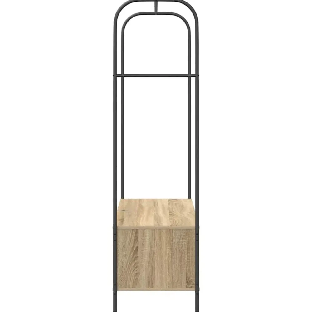 vidaXL Productos Del Hogar-Perchero para ropa Roble Marrón 100 x 44 x 160 cm