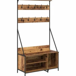 vidaXL Productos Del Hogar-Perchero para ropa con estante 100 x 41 x 184 cm