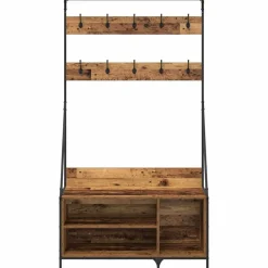 vidaXL Productos Del Hogar-Perchero para ropa con estante 100 x 41 x 184 cm