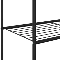 vidaXL Productos Del Hogar-Perchero para ropa con estante con rueda 80 x 53 x 156 cm