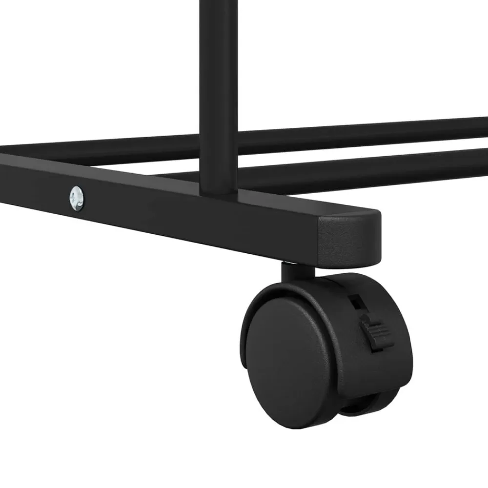 vidaXL Productos Del Hogar-Perchero para ropa con estante con rueda 80 x 53 x 156 cm