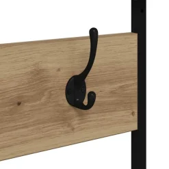 vidaXL Perchero para ropa Roble artesanal 100 x 41 x 184 cm Roble artisan Online
