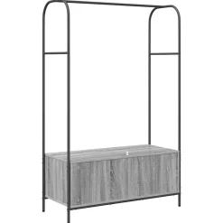 vidaXL Productos Del Hogar-Perchero para ropa Gris 100 x 44 x 160 cm Madera de ingeniería