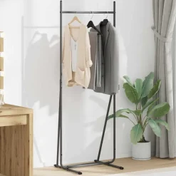 vidaXL Perchero para ropa Negro 62 x 48 x 158 cm Acero Clearance