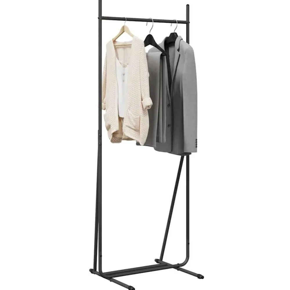 vidaXL Perchero para ropa Negro 62 x 48 x 158 cm Acero Clearance