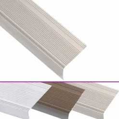 vidaXL Perfiles de peldaños forma de L 5 uds aluminio champán 90 cm champ&aacute;n Clearance
