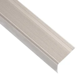 vidaXL Perfiles de peldaños forma de L 5 uds aluminio champán 90 cm champ&aacute;n Clearance