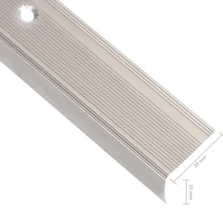 vidaXL Perfiles de peldaños forma de L 5 uds aluminio champán 90 cm champ&aacute;n Hot