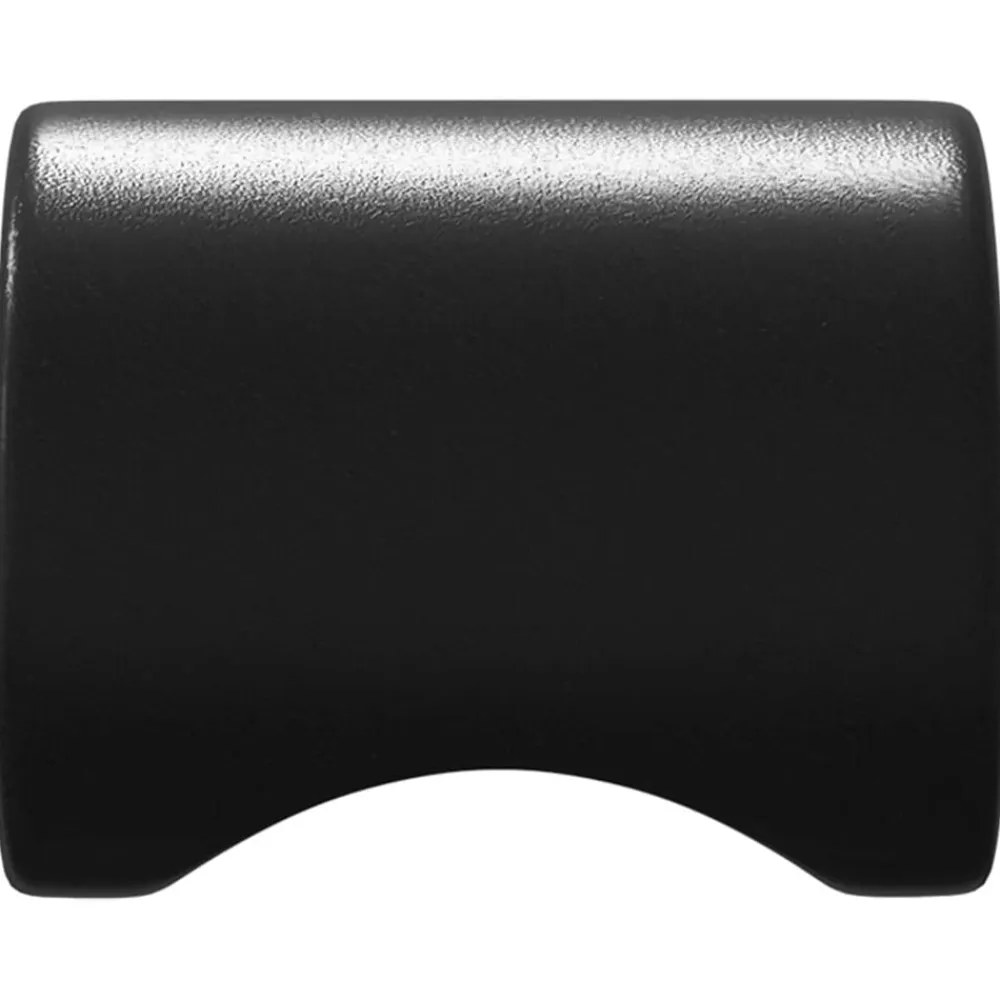 vidaXL Accesorios De Bricolaje-Perilla de gabinete 2 pcs Negro 18 x 23 mm Hierro