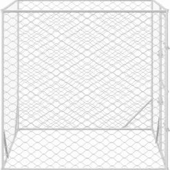 vidaXL Productos Para Mascotas-Perrera de exterior acero galvanizado plateado 2x2x2 m