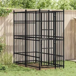 vidaXL Perrera de exterior de acero 1,84 m² Online