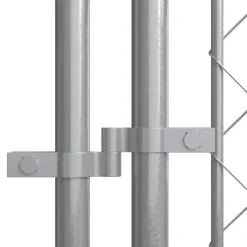 vidaXL Productos Para Mascotas-Perrera de exterior con techo 7,6x3,8x2,3 m
