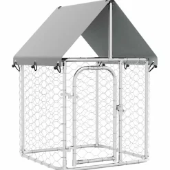 vidaXL Productos Para Mascotas-Perrera de exterior con tejado 100x100x150 cm