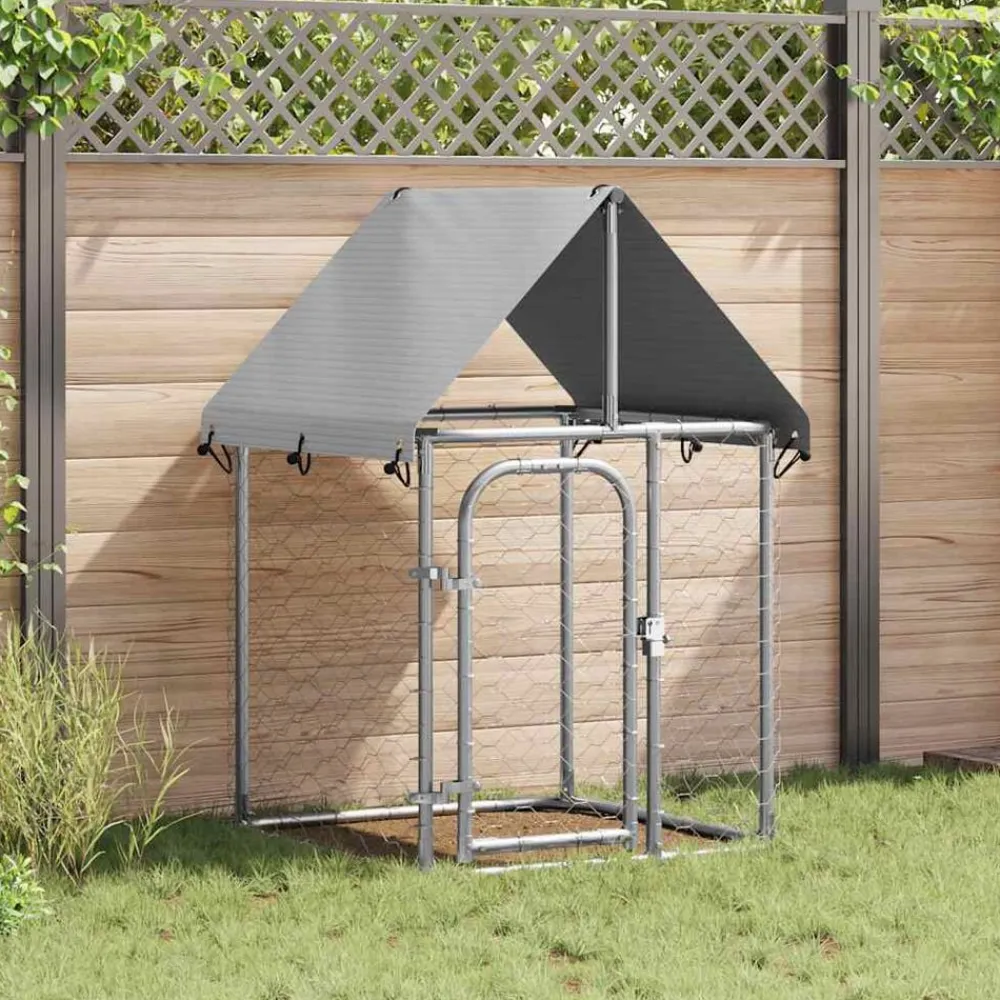 vidaXL Productos Para Mascotas-Perrera de exterior con tejado 100x100x150 cm