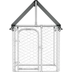 vidaXL Productos Para Mascotas-Perrera de exterior con tejado 100x100x150 cm