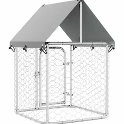 vidaXL Productos Para Mascotas-Perrera de exterior con tejado 100x100x150 cm