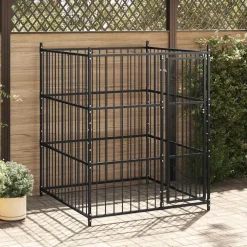 vidaXL Productos Para Mascotas-Perrera de exterior 150x150x185 cm