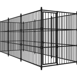 vidaXL Perrera de exterior 450x150x185 cm Clearance