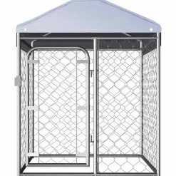 vidaXL Perrera de exterior con techo 100x100x125 cm Sale