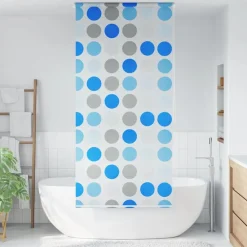 vidaXL Persiana enrollable de ducha círculos 80x240 cm Sale