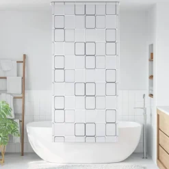 vidaXL Persiana enrollable de ducha cuadrados 80x240 cm New
