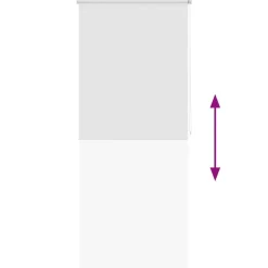 vidaXL Persiana enrollable de ducha blanco 80x240 cm Best