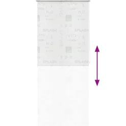 vidaXL Accesorios Para El Baño-Persiana enrollable de ducha Splash 80x240 cm