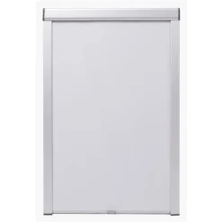 vidaXL Decoración-Persiana enrollable opaca blanca MK06