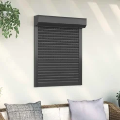 vidaXL Persiana enrollable Manual 70 x 100 cm Antracita New