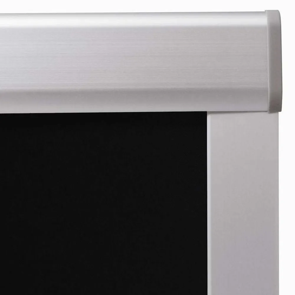 vidaXL Decoración-Persiana opaca enrollable negra M06/306